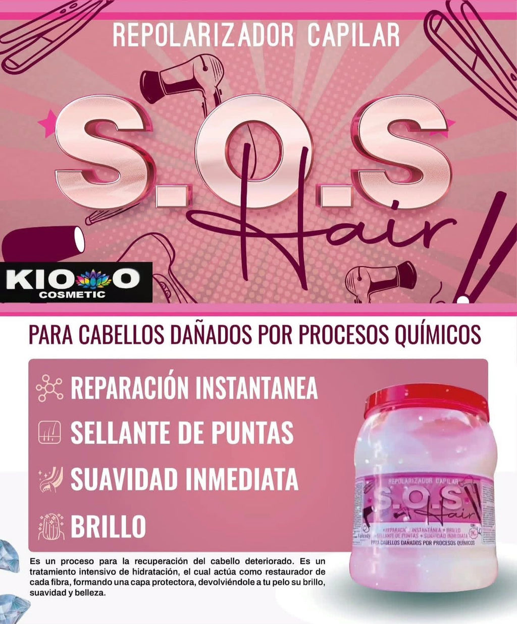 Tratamiento Capilar Profesional KIO – Ácido Hialurónico 2kg