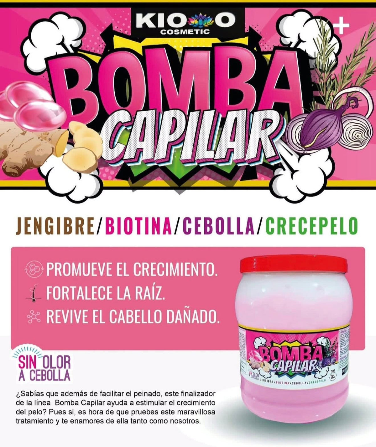 Tratamiento Capilar Profesional KIO – Ácido Hialurónico 2kg